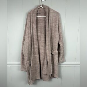Barefoot Dreams Cozy Chic Long Thick Sweater Open Front Cali Cardigan 2X Winter